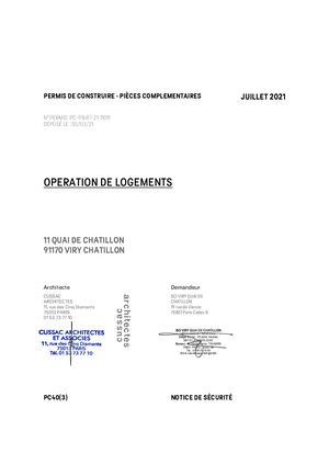 45B PC39 40 3 PC40 3 Notice De Sécurité.