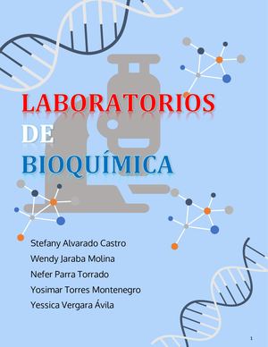 Cartilla DE LABORATORIOS DE BIOQUIMICA UPC