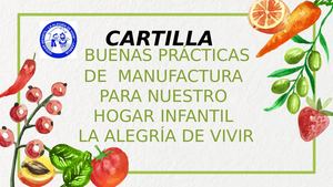 Cartilla Buenas Prácticas De Manufactura
