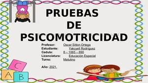 Pruebas De Psicomotricidad Yr