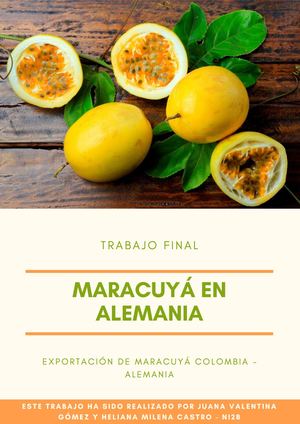 Exportación De Maracuyá