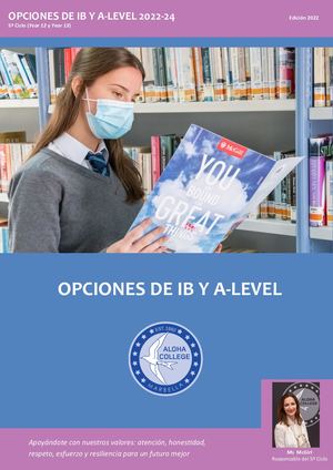 Bachillerato Internacional: Opciones de IB & A Level (Español)