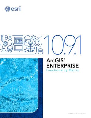 Matrice de fonctionnalités ArcGIS Enterprise 10.9.1