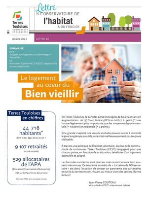 Lettre de l'Observatoire de l'Habitat et du foncier
