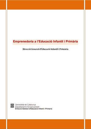 Dossier Emprenedoria Infantil Primaria