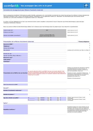 Fiche MAM monenfant.fr Caf64