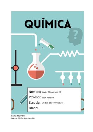 SOLUCIONES QUIMICAS Xavier Altamirano