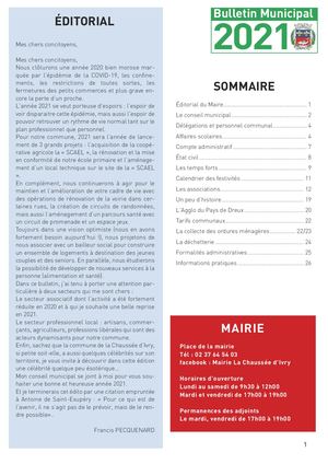 Bulletin La Chaussée D'ivry 2021