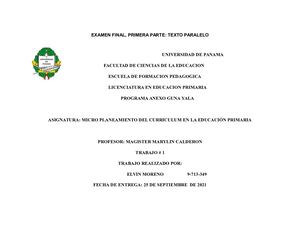 Curriculum En Educación