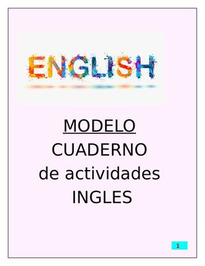 Cuaderno Modelo Ingles 4º