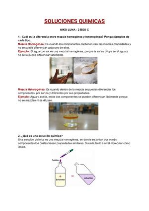 Soluciones Químicas