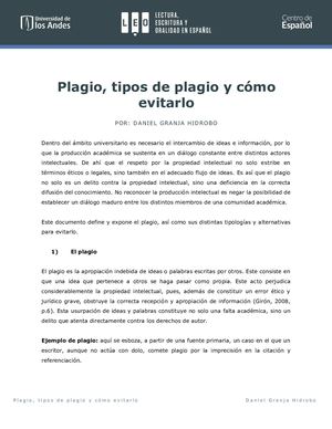 Plagio, Tipos De Plagio Y Cómo Evitarlo
