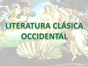Literatura Clásica Occidental (1)