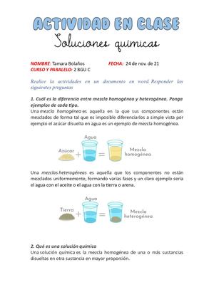 Soluciones Químicas