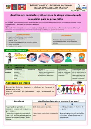 Tutoria 5 A Sem 35 Exp 8 Act 4