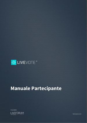 Manuale Partecipante Live Vote per OPI Brescia