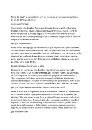 la autopista del sur