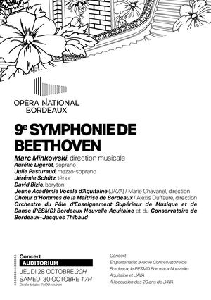 CONCERT - 9E BEETHOVEN - 28 ET 30 OCT. 2021