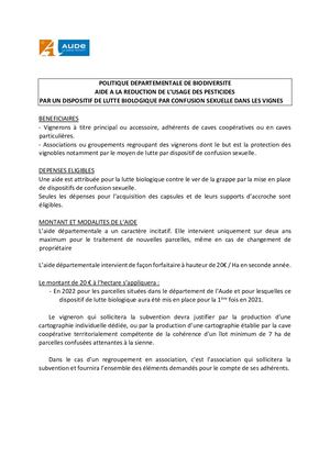Dossier de demande de subvention de confusion sexuelle 2022