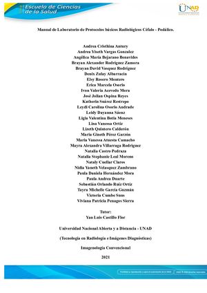Laboratorio De Protocolos Radiográficos