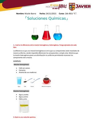 Soluciones Químicas