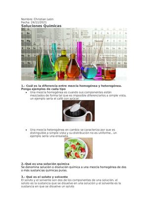 Soluciones Químicas