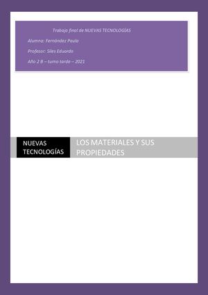 Los Materiales Y Sus Propiedades