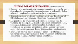 Nuevas Formas De Evaluar (Cap 5 Rebeca
