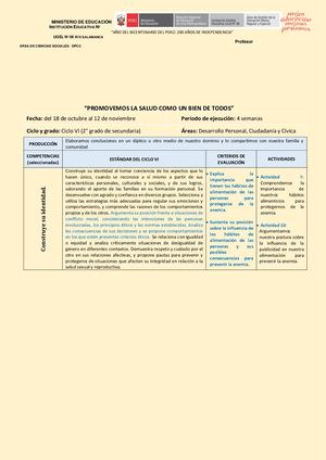 Promovemos La Salud Como Un Bien De Todos Nosotros