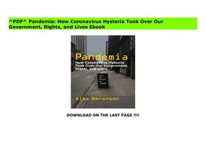 Pandemia How Coronavirus Hysteria Took Over Our Government Rights And Lives