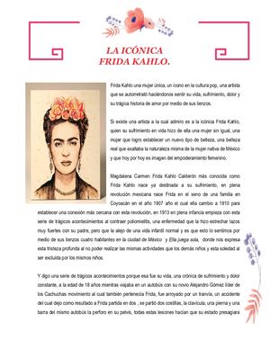 La Icónica FRIDA KAHLO