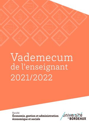 Vademecum Enseignants 2021 22