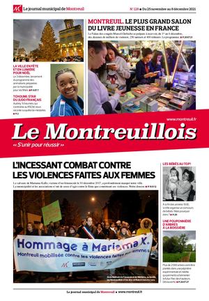 Le Montreuillois n°128 - du 25 novembre au 8 décembre 2021