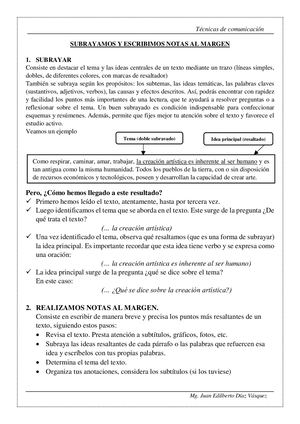 7 Subrayado Y Notas Al Margen