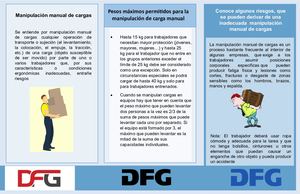 Folleto manipulación de cargas