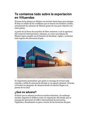 Te Contamos Todo Sobre La Exportación En Villuendas