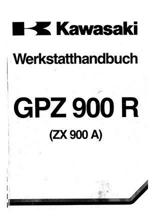 Kawasaki Gpz900r Service Manual (German)