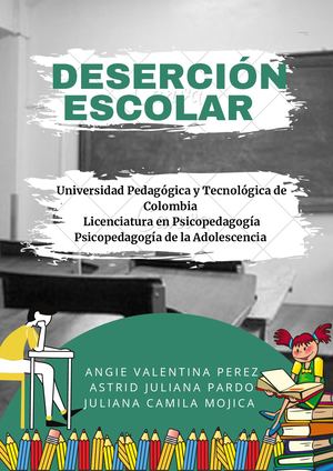 Cartilla Deserción Escolar