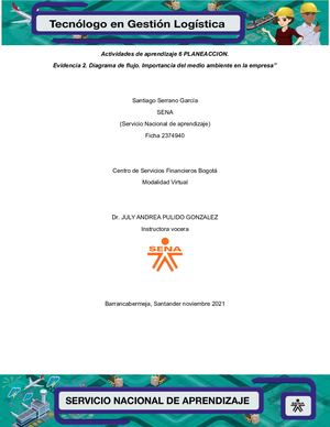 Diagrama De Flujo Medio Ambiente