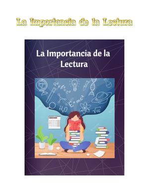 La Importancia De La Lectura