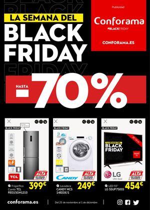 Conforama Black Friday 25noviembre 1diciembre2021