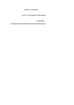Amistad Y Literatura 78