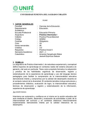 Silabo práctica intermedia 1
