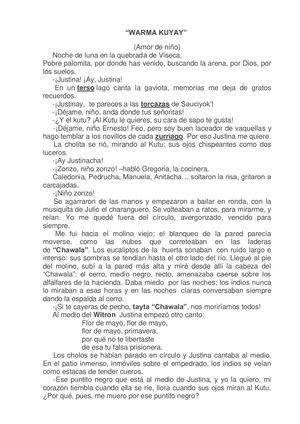 Warma Kuyay Análisis