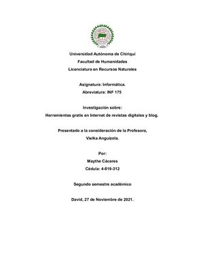 Investigación Acerca De Herramientas Gratis En Internet