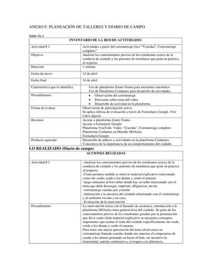 Diario De Campo 2021