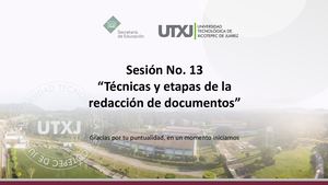 Sesión No 13