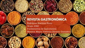 Revista: Gastronómia Prehispanica