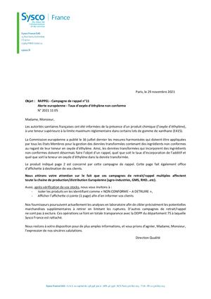 Courrier 11ème Campagne OTE