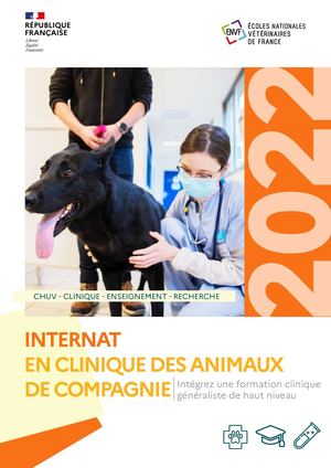 2022 Plaquette Internat Animaux de Compagnie ENVF